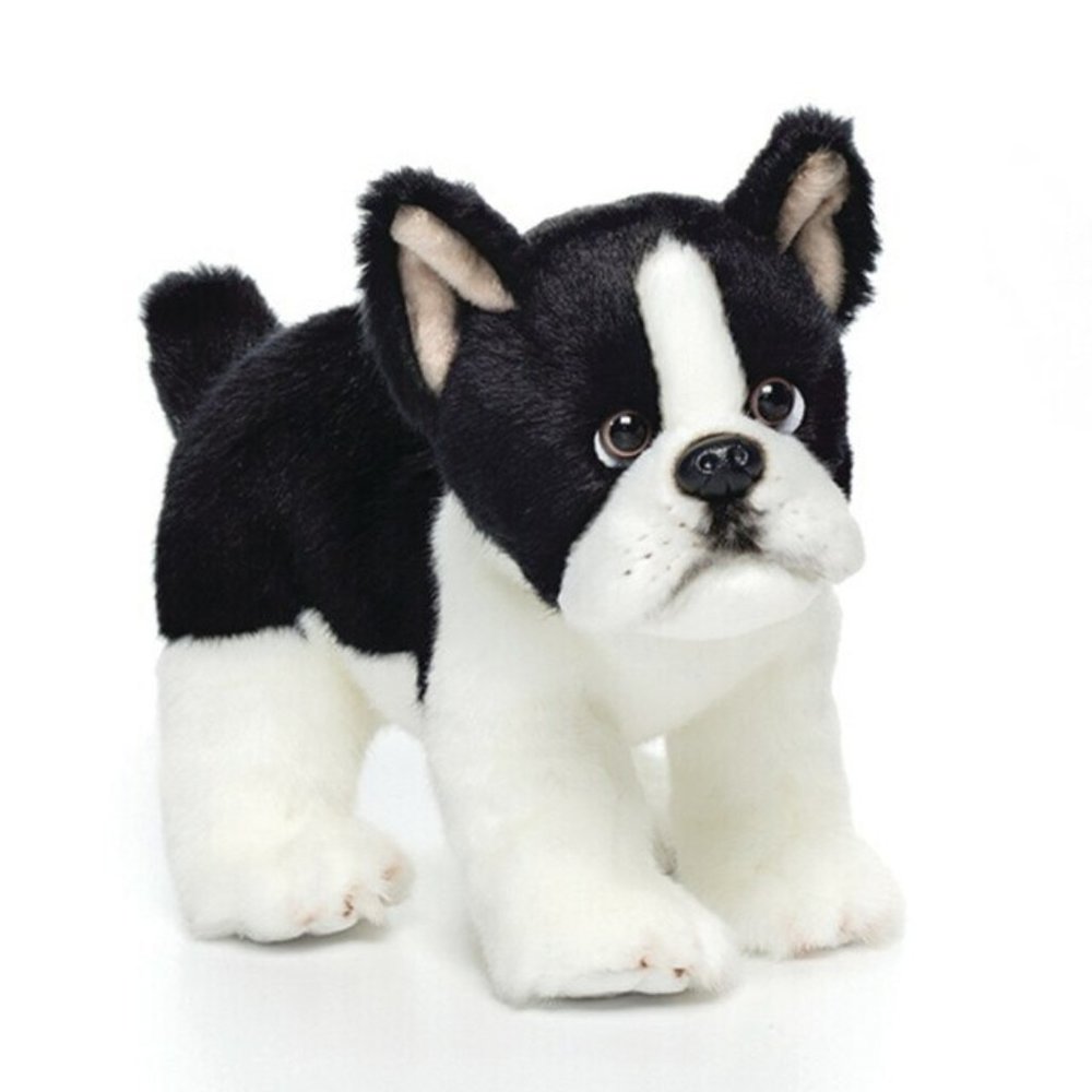 Plush Toy Stubby the Boston Terrier Dog P00038 NEW